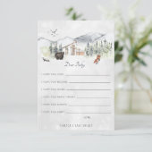 wenst een Baby-advieskaart | Bosbossen Informatiekaartje (Staand voorkant)