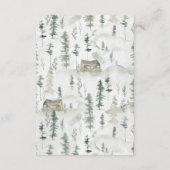 wenst een Baby-advieskaart | Bosbossen Informatiekaartje (Achterkant)