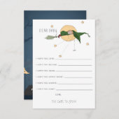 wenst een Baby-advieskaart | Cute Witch Informatiekaartje (Voorkant / Achterkant)