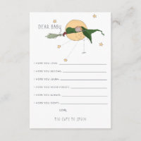 wenst een Baby-advieskaart | Cute Witch