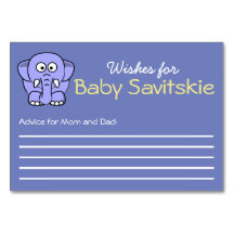 wenst een Baby-advieskaart