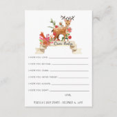 wenst een Baby-advieskaart | rendieren Informatiekaartje (Voorkant)