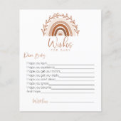 wenst een Baby-kaart, Boho Rainbow Game (Voorkant)