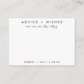 wenst een nieuwe Kaart voor advies van de heer & m (Voorkant)