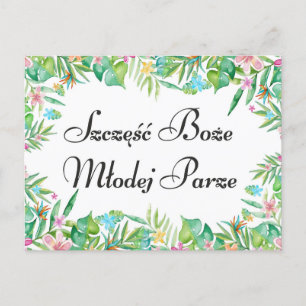 wenst een Pools jong paar Briefkaart