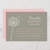 wenst een uitnodiging tot het indienen van Baby sh (Voorkant / Achterkant)