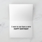 WENST EEN "ZEER GELUKKIGE VERJAARDAG" KAART (Binnen)