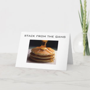 WENST GEEN PANNENKOEKEN VAN DE BENDE KAART