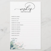 wenst het Baby zuinige groen Baby shower (Voorkant)