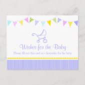 wenst het briefkaart baby - baby shower (Voorkant)