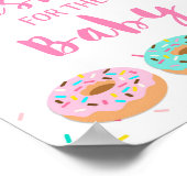 wenst het teken van de Baby roze Donut Sprinkle Poster (Hoek)