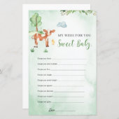 wenst het thema "baby-wild-boerderijdieren" (Voorkant / Achterkant)