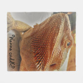 Wenst kokend Verdekte Drakendruk Fleece Deken (Voorkant (Horizontaal))