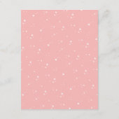Wenst om Baby Star Baby shower Game Card Advieskaart (Achterkant)