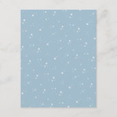 Wenst om Baby Star Baby shower Game Card Blue (Achterkant)