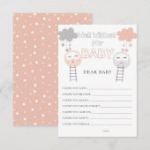 Wenst om de Weg van de Baby aan de Maan Informatiekaartje (Voorkant / Achterkant)