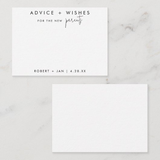 Wenst om nieuwe Kaart voor zwart/wit advies voor o (Voorkant / Achterkant)