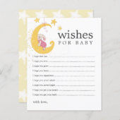 Wenst van Baby Rabbit Baby shower Advice Kaarten (Voorkant / Achterkant)