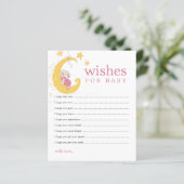 Wenst van Baby Rabbit Baby shower Advice Kaarten (Staand voorkant)