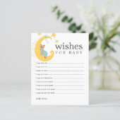 Wenst van Baby Rabbit Baby shower Advice Kaarten (Staand voorkant)