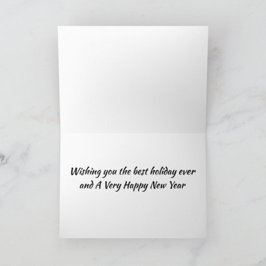 WENST VOOR DE **BESTE HOLIDAY** OIT EN NIEUW JAAR! KAART (Binnen)