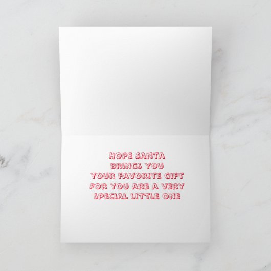 WENST VOOR EEN *SPECIALE KLEINE* IN CHRISTMAS KAART (Binnen)