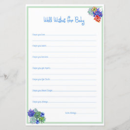 Wenst weldadige Baby shower activiteit