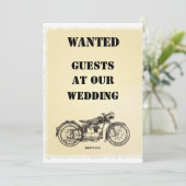 WENSTE uitnodiging voor bruiloft van fietsen (Staand voorkant)