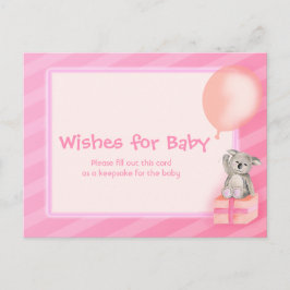 Wenswensen voor baby girl - briefkaart koala baby 