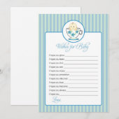 Wenswensen voor Baby Kaart - Baby Boy in Tea Cup (Voorkant / Achterkant)