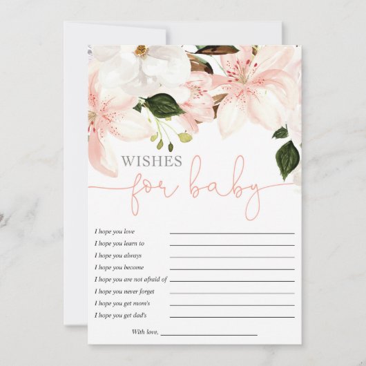 Wenswensen voor een Baby lileuze baby shower Kaart (Voorkant)