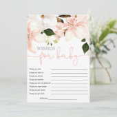 Wenswensen voor een Baby lileuze baby shower Kaart (Staand voorkant)