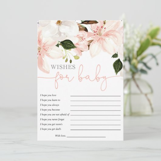 Wenswensen voor een Baby lileuze baby shower Kaart (Staand voorkant)