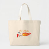 Wenswensen voor kerstfeest grote tote bag (Voorkant)