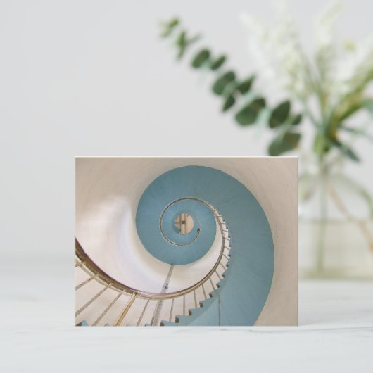 Wenteltrap van Lyngvik Lighthouse Briefkaart (Staand voorkant)