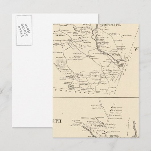 Wentworth, Grafton Co. Briefkaart (Voorkant / Achterkant)