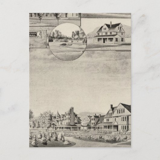 Wentworth Hall, Cottages Briefkaart (Voorkant)