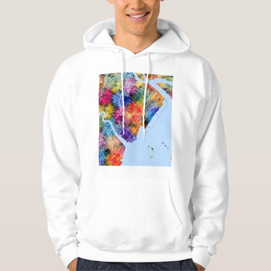 Wenzhou China City Map Hoodie (Voorkant)