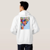 Wenzhou China City Map Hoodie (Achterkant volledig)
