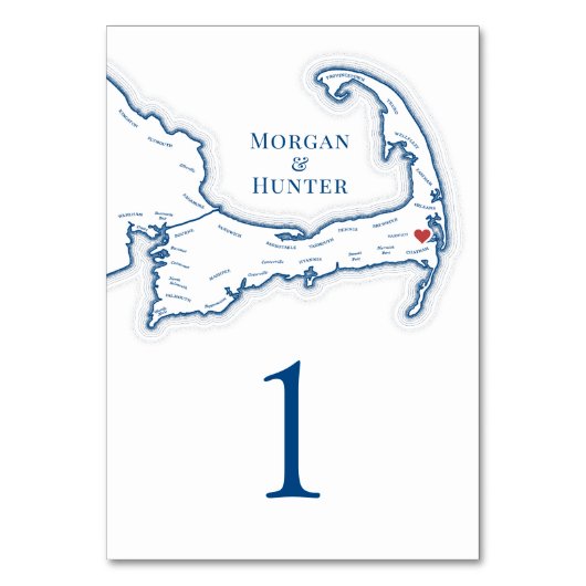 Wequassett Resort Cape Cod Harwich MA Bruiloft Kaart (Achterkant)