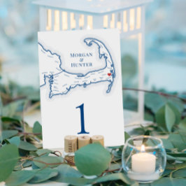 Wequassett Resort Cape Cod Harwich MA Bruiloft Kaart