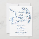 Wequassett Resort Cape Cod Wedding QR-code Save The Date (Voorkant)