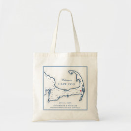 Wequassett Resort Harwich MA Bruiloft Welkom Tote Bag
