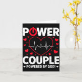 Wer Couple Christian Couples Matching Valentines D Kaart (Gele Bloem)