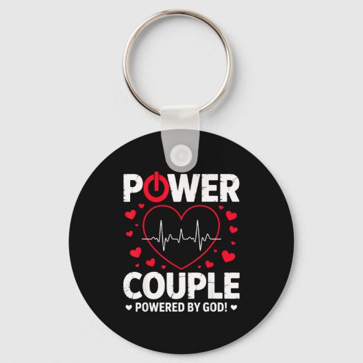 Wer Couple Christian Couples Matching Valentines D Sleutelhanger (Voorkant)