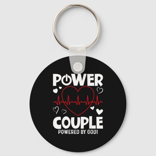 Wer Couple Christian Couples Matching Valentines D Sleutelhanger (Voorkant)