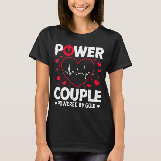 Wer Couple Christian Couples Matching Valentines D T-shirt (Voorkant)