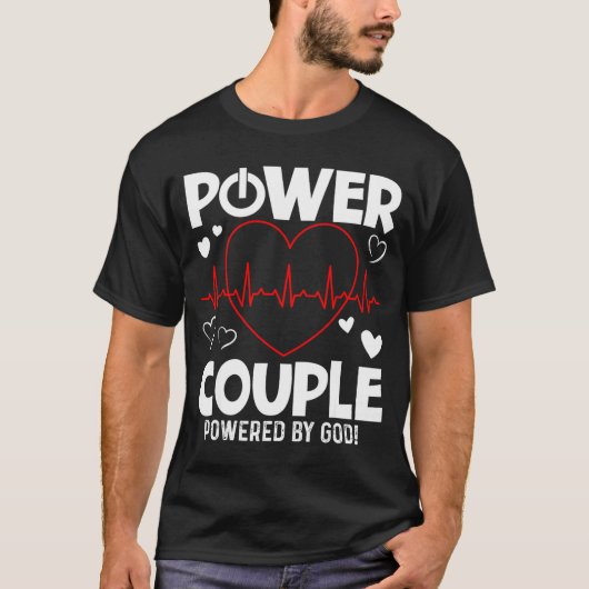 Wer Couple Christian Couples Matching Valentines  T-shirt (Voorkant)