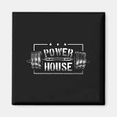 Wer House Gym Motivation Bold Statement Magneet (Voorkant)