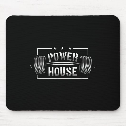 Wer House Gym Motivation Bold Statement Muismat (Voorkant)